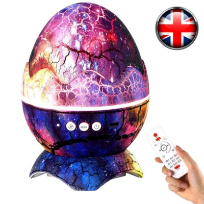 LED Galaxy Projector Lamp Starry Sky Night Light Ocean Star Music Speaker Remote • £25.98