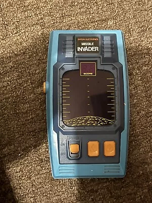 Bandai Missile Invader Vintage 1980s Handheld Arcade Game Tested & Working + Box • £45