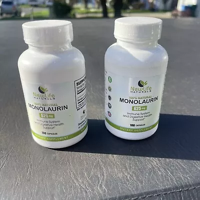 Lot Of 2 Monolaurin 625 Mg Immune System And Digestive System Exp. 02/22 • $11.99