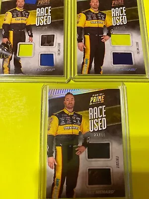  2018 Panini Prime Race Used Trio Sheet Metal Paul Menard/50 • $20