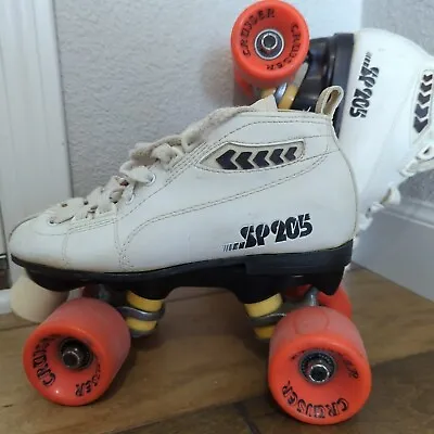 Vintage 90s Pacer Labeda SP205 Roller Skates (3) Derby Speed Quad Cruiser White • $44.73