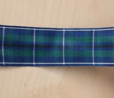 Douglas Modern Tartan Ribbon 10mm/16mm/25mm  Widths-Various Lengths-FREE POSTAGE • £2.25