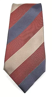 GEOFFREY BEENE 100% Silk XL Necktie Designer Striped Woven Tie Long 63  X 4  • $16.99