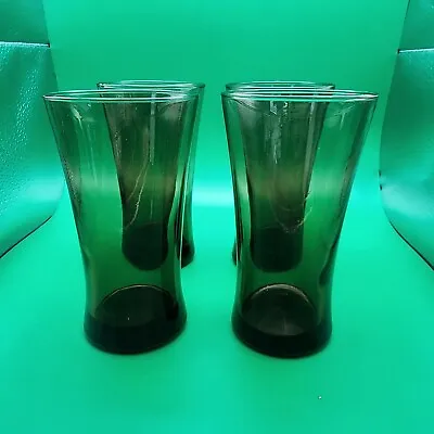 Anchor Hocking Linden Tawny Mocha Brown Set Of 4 Iced Tea Glasses Tall Tumblers • $24.95