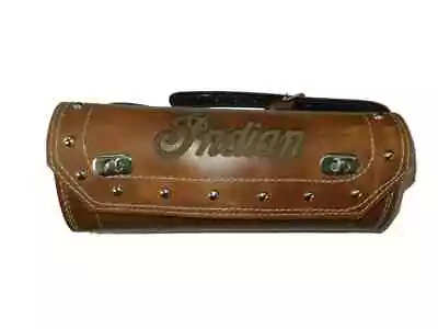 New Pure Leather Tool Roll Bag Engraved For Indian Chief Motorcycle In Tan Color • $99.99