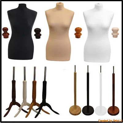 £9.95 • Buy Tailor Dummies Dummy Dressmaker Mannequin Bust  Display Stand Female Male Child