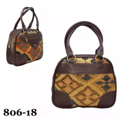 Handmade Leather And Kilim Women's Handle Bags Unique Design 806-18 • $99