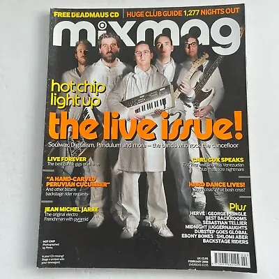 Mixmag Magazine February 2008 #201 Hot Chip Jean Michel Jarre Carl Cox Herve Etc • £7.99