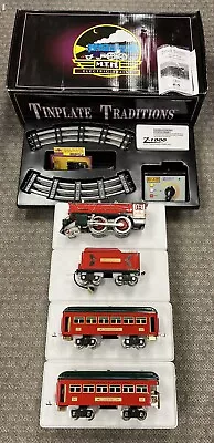 + MTH Standard Gauge Tinplate Christmas 384 Steam Passenger Set PS.2 10-1250-1 • $999.99