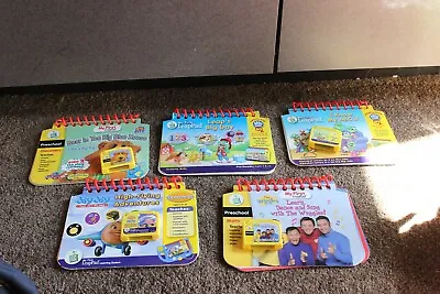 My First LeapPad Lot 5 Books & Cartridges Wiggles Jay Jay Bear Big Blue House • $19