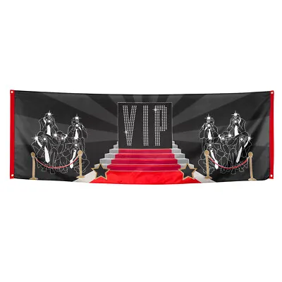 £8.50 • Buy Giant VIP Fabric Flag Banner Party Event Or Prom Decoration - 7ft X 2.5ft - New