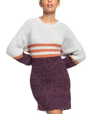 Roxy Milky Cloud Long Sleeve Sweater Dress Wine Medium(US 7-9) • $39.90