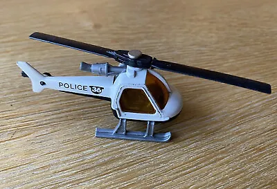 Matchbox Superfast No 75 Helicopter Police Tampo Silver Legs England 1:110 1982 • $12.62
