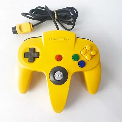 Yellow Nintendo 64 N64 Controller - Tested & Working - Free Postage • $44.88