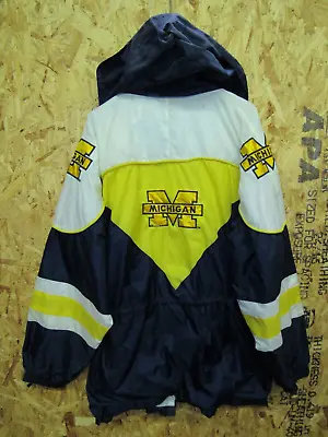 Vintage TANK Michigan Wolverines Parka Jacket (Broken Zipper) XXL #6345 • $24.95