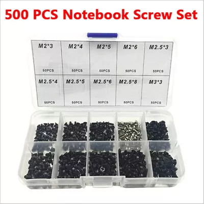 500pcs Laptop Computer Screws Set Universal Screw M2 M2..vp • £2.39