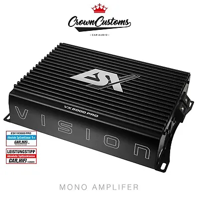 £679.99 • Buy 10000 Watt Max  Bass Amplifier Esx Vision Vx3000.1 Pro Car Audio Amp Subwoofer