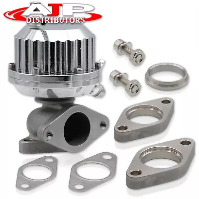 38mm Vertical Ribbed Style Turbo External Manifold Wastegate 8Psi Silv For Mazda • $34.99