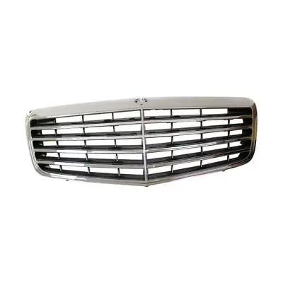 Chrome Grille Shell With Gray Insert For 07-09 Mercedes Benz W211 E350 E550 E63 • $55.89