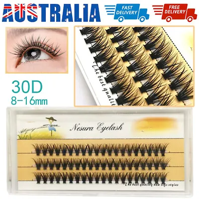 $7.55 • Buy 8-16mm 30D Volume Cluster Eyelash Extension Individual Russian False Lashes New