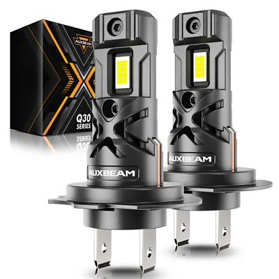 AUXBEAM Q30 H7 LED Headlight High/Low Beam Bulbs 110W 24000LM Bright White 6500K • $49.99