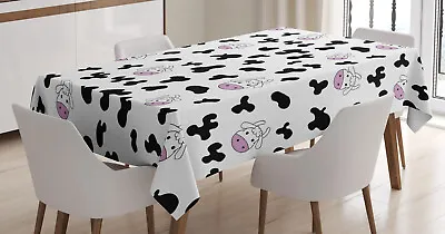 Cow Print Tablecloth Animal Hide Design • £15.99