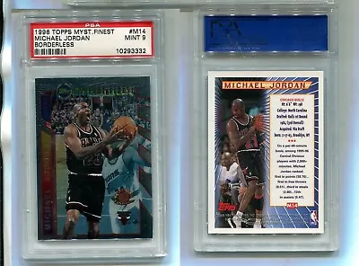 Michael Jordan 1995 1996 Topps Finest Mystery Borderless #m14 Psa Mint 9 • $99