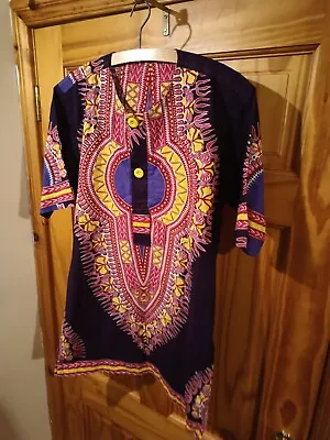 Dashiki Vibrant Designer Shirt Handmade With African Roots Size M Beautiful • £16