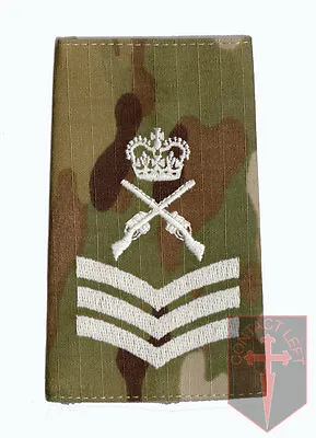 Pair C/SGT MULTICAM MTP Rank Slides Colour Sergeant (Skill At Arms Instructor • £6