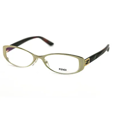 Fendi Women's Eyeglasses FF 899 714 Gold Frame Glasses 50 16 140 Oval • $29.95