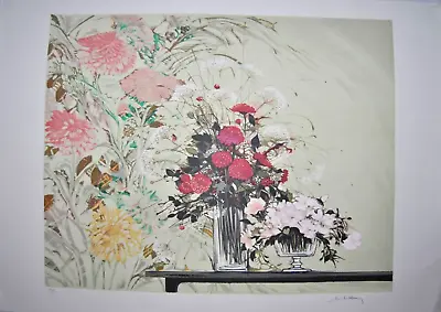 Michel Henry Flowers Bouquet Autographed Lithograph On Bands • $86.40