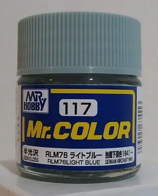 Gunze Sangyo Mr Color Acrylic Paint C-117 RLM 76 Light Blue. • $2.99