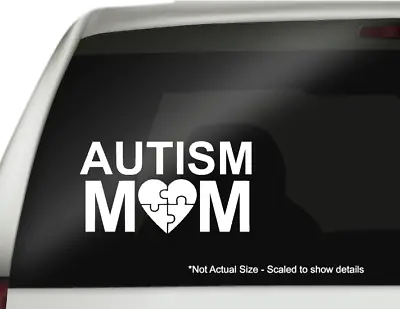 Autism Mom Car Sticker Disability Awareness Sticker Vinyl Decal Puzzle Piece Kid • $5.99