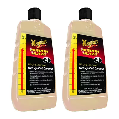 Meguiar's Mirror Glaze M0416 Heavy-Cut Cleaner Compound 16 Oz (2 Pack) • $38