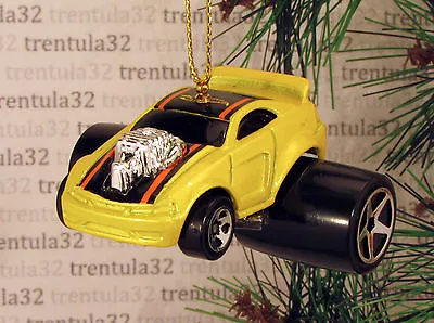 2004 Ford Mustang '04 Yellow Black Hot Rod Christmas Tree Ornament Xmas • $10.99