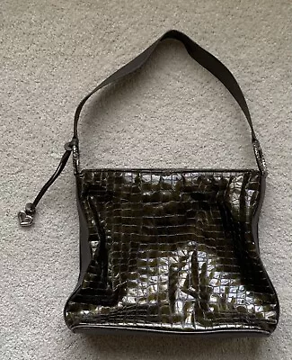 Brighton Embossed Brown Leather Bag • $12