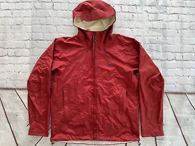 $95 • Buy Men PATAGONIA Red Torrentshell H2NO Pit Vented Rain Waterproof Jacket Large $149