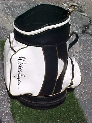 Vintage Walter Hagen Mini Del Safari 17  Den Caddy Black & White Golf Club Bag • $69