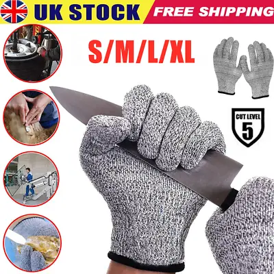 Safety Cut Proof Stab Resistant Butcher Gloves Stainless Steel Wire Metal Mesh • £4.69