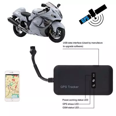 Mini Motorcycle GPS Tracker Tracking Antitheft Device Locator GSM GPRS Real Time • $22.39
