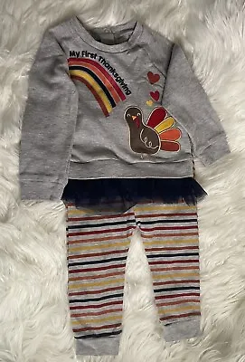 My First Thanksgiving Baby Girl Outfit Size 18m • $8.50