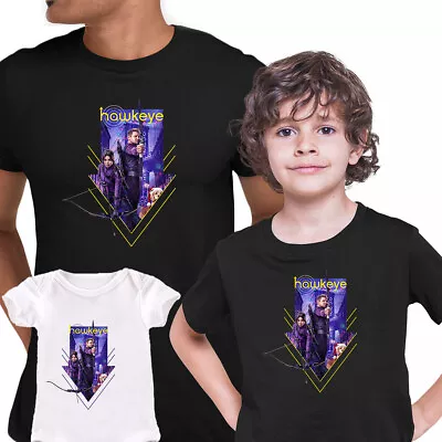 Hawkeye Jeremy & Hailee Superhero Comic T-Shirt Kids Adults Women Marvel DC • £14.99