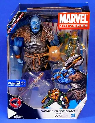 Marvel Universe Gigantic Battles Savage Frost Giant And Loki Walmart Exclusive • $159.99