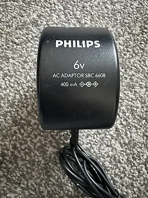 Philips 6V 400mA 3.5MM X 1.3MM  AC ADAPTOR SBC 6608/05 • £6.56