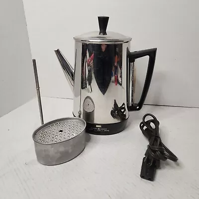 GE General Electric 71P33 VTG Oval Percolator Coffee Maker MCM PropTESTED READ • $51.33