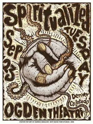 Spiritualized  - Poster  - 2008 - Darren Grealish - Ogden - Denver  • $85.16