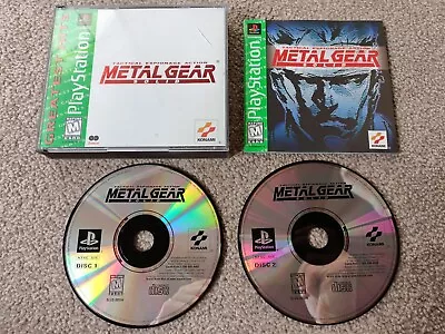 Metal Gear Solid Big Box Complete Greatest Hits Ntsc Ps1 Psx • £21.99