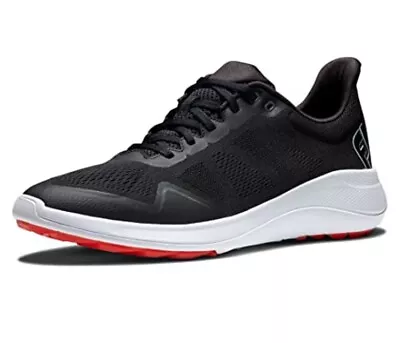 New Men's Footjoy Flex Golf Shoes - Black/Red - 56141 13 Wide • $65.99