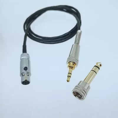 3.5mm 1/8 +6.35mm 1/4  TRS Screw Lock To TA4F Mini-XLR 4Pin Canare L-2B2AT Cable • $14.59