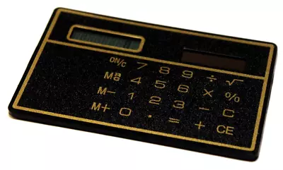 £9.58 • Buy Ultra-Thin Credit Card Fit In Wallet Size Thickness Solar Calculator